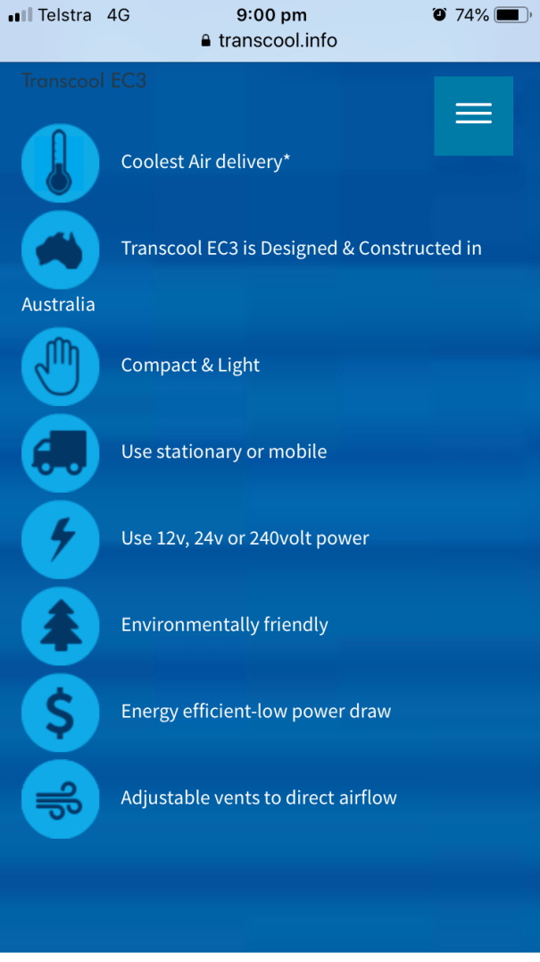 Transcool Portable Air Conditioner