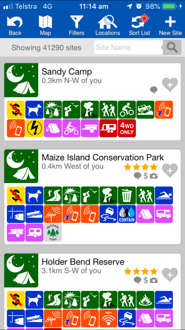 WikiCamps Australia App
