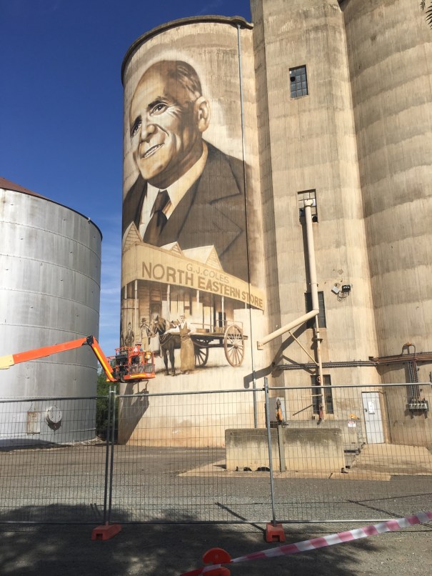 G.J.Coles on St James Silo Art