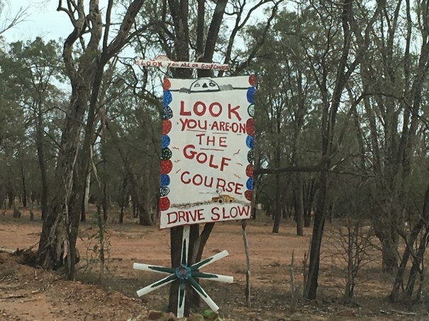 Entry road to the Club in the Scrub