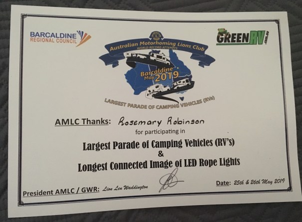 The Longest Line of RV’s in Barcaldine 