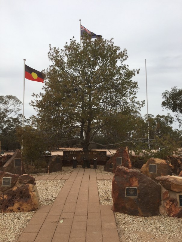 Lake Beard War Memorial near Lightning Ridge 