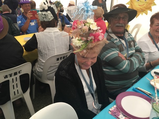 Crazy hat night at CMCA Solos Rally in Blackall 