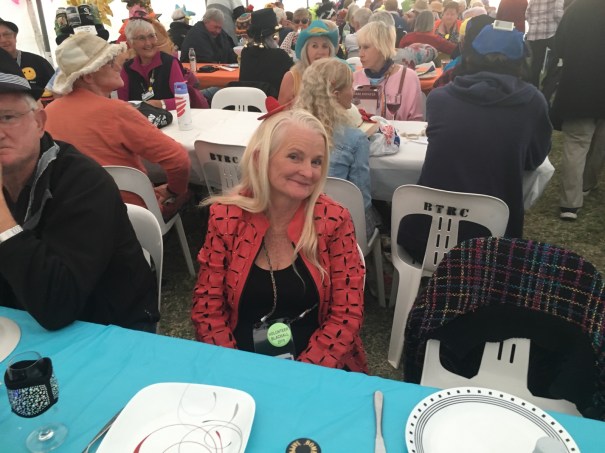 Crazy hat night at CMCA Solos Rally in Blackall 