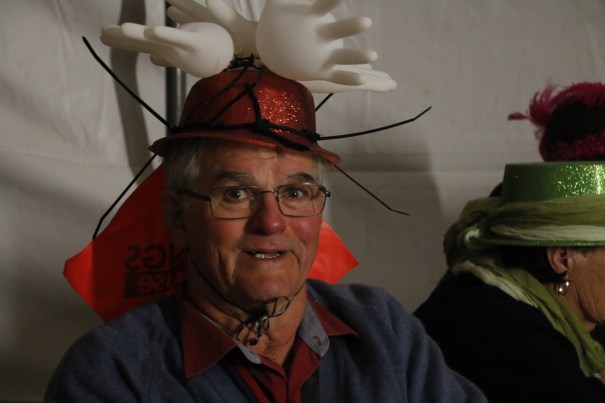 Crazy hat night at CMCA Solos Rally in Blackall 
