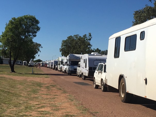 Lining up for entry to The Longest Line Challenge