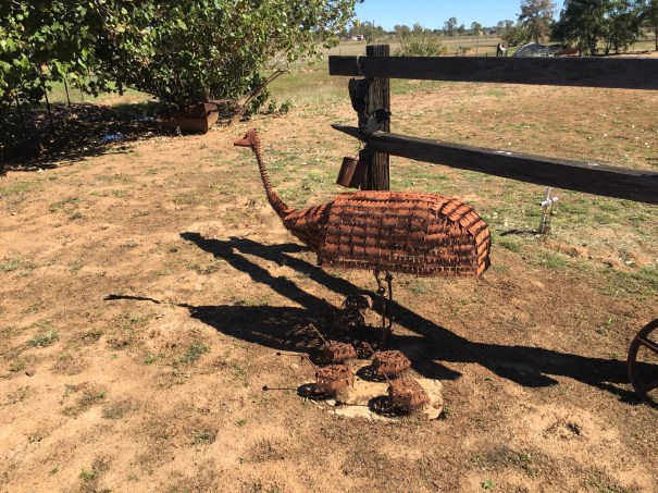 Muttaburra scrap metal sculpture