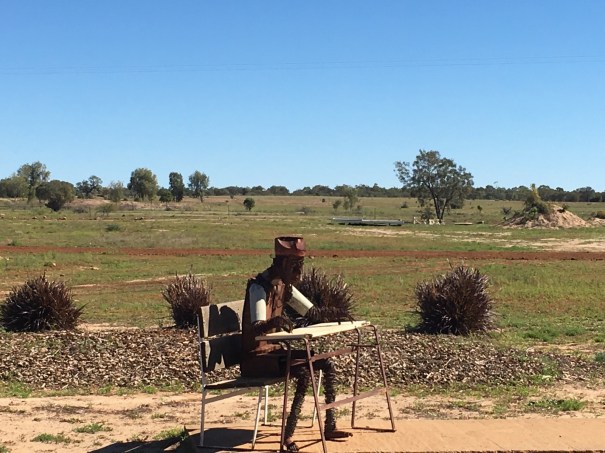Muttaburra scrap metal sculpture